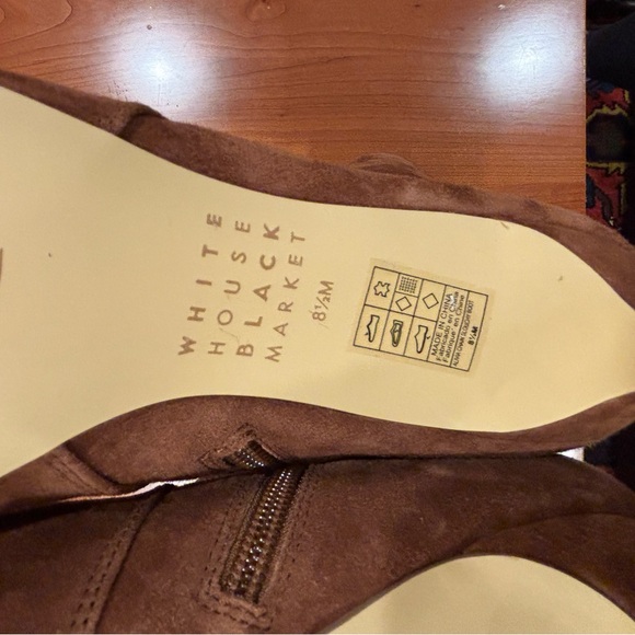 WHBM Whisky Colored Alivia Chain Slouchy Knee-High Boot, size 8.5 - Picture 10 of 16